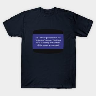 VHS Letterbox Format T-Shirt